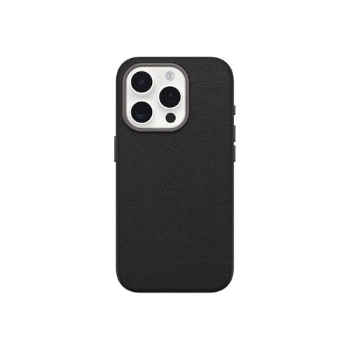 Otterbox Symmetry Series - Coque De Protection Pour Tlphone Portable - Compatibilit Avec Magsafe - Cuir De Catus, Polyurthane - Noir Cendr - Pour Apple Iphone 15 Pro