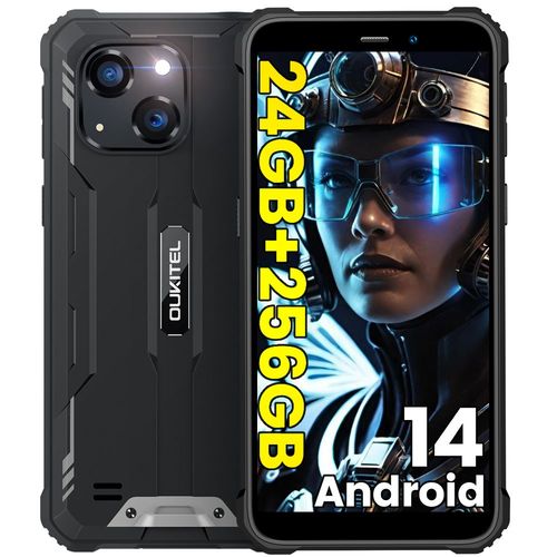 OUKITEL WP32 Pro 24 (6+18) Go RAM + 256 Go ROM/1To Smartphone Incassable Android 14, 6300mAh 6.0