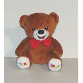 ours maxi toys frimouzzz collection peluche doudou mascotte logitoys 16 cm