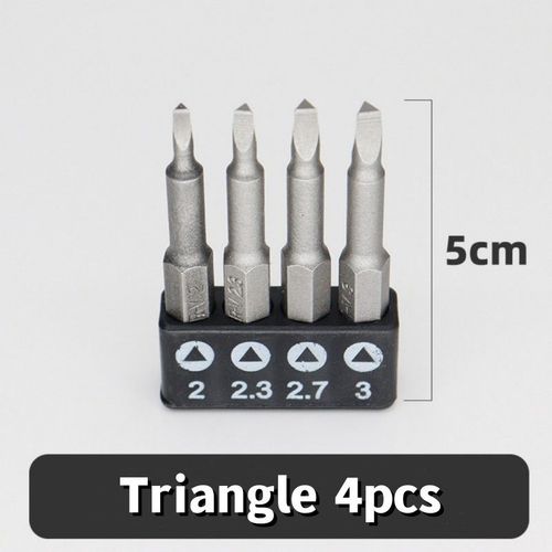 Outil D'embout De Tournevis En Forme De U,Triangle De Type Y,Croix Intrieure,Trois Points,4-13p12,50mm - Type Triangle 4pcs