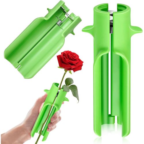 Outil D'enlvement D'pines De Rose,Outil D'enlvement De Feuilles Nettoyeur De Fleurs Coupeur Magasin De Fleurs Jardinage Arrangements Floraux Tige Propre Vert Nouvelles