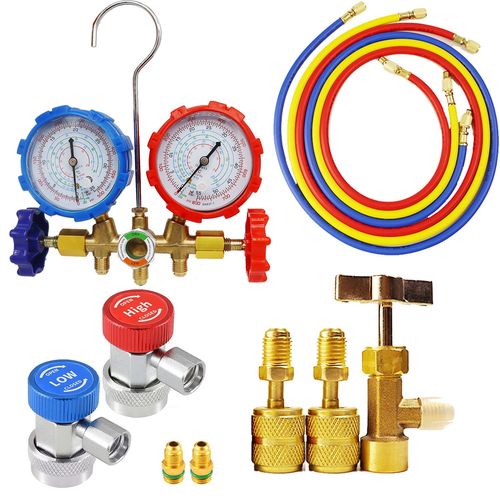 Outil De Climatisation Pour R410a R22 R404a R134a,Collecteur D'instrumentation,Kit De Climatisation Indispensable Avec Hos - Type 3
