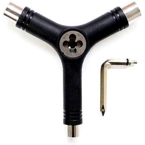 Outils De Skate, Outils De Skateboard Multifonction En Forme De T, Avec Cl Allen Avec Tournevis Cruciforme En L, Utilis Pour Le Dbogage Et La Maintenance Du Skateboard Noir