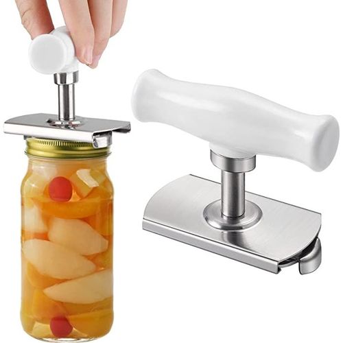 Ouvre Bocal Manuel, Ouvre-Bouteille, Dcapsuleur Ouvre-Bocal Rglable Pour Mains Faibles, Multifonctionnel Outil Pratique De Cuisine Manuel  Ouverture Rapide Pour Bocal En Acier Inoxydable