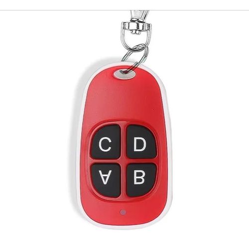 Ouvre-Porte De Garage Tlcommand Universel 433mhz, Transmetteur Sans Fil, 4 Cls, Duplicateur Clone, Cl De Porte lectrique, Copie  Distance-Rouge