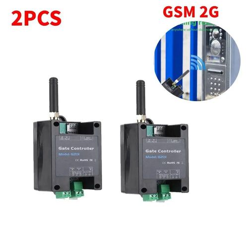Ouvre-porte sans fil G202 GSM,1  5 pices,commutateur de relais 4G/2G,tlcommande d'accs de porte,appel gratuit - 2PCS GSM 2G[A]