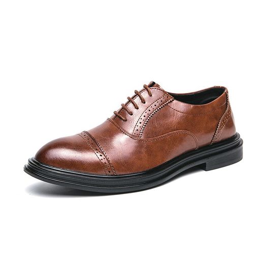 Oxfords Golden Sapling Pour Hommes,Chaussures Provoqu En Cuir Pour Hommes,Appartements De Bureau,Chaussures D'affaires Dcontractes,Chaussures Formelles,Brogue Masculin,Mocassins lgants,Mode - 41
