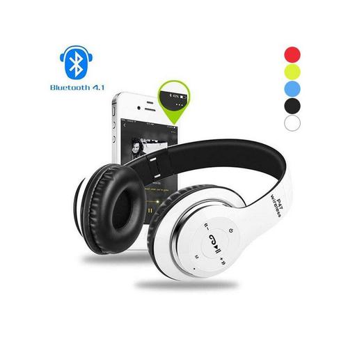 P47 sur l'oreille casque sans fil Bluetooth 5.0 casque de tlphone portable en plastique dynamique
