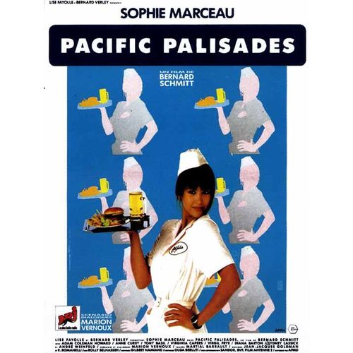 Pacific Palisades - Vritable Affiche De Cinma Plie - Format 40x60 Cm - De Bernard Schmitt Avec Sophie Marceau, Anne E. Curry, Adam Coleman Howard, Toni Basil, Isabelle Mergault, Caroline Grim- 1990