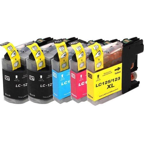 Pack 15x Compatible Brotherbrother Lc123 , Lc125 Lc127 Xl Avec Puce Suprieure Qualit Cartouches D'encre Brother (Bk/C/M/Y)