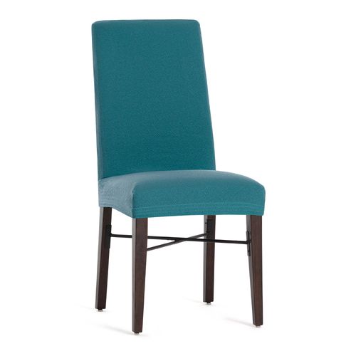 Pack 2 Housses De Chaise Avec Dossier Extensible Vert 40 55 Cm