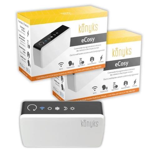 Pack de 2 Contrleurs Wi-Fi Konyks eCosy pour radiateurs lectriques  fil pilote