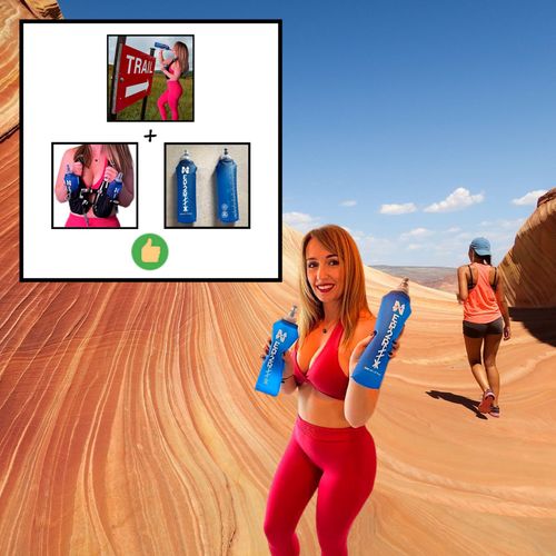 Pack De 2 Flasques Running 500ml Ultra-Lgres Soft Flask ? Gourdes Souples Pour Course  Pied, Trail, Marathon, Randonne ? Pliables, Sans Bpa, Faciles  Transporter, Compatibles Gilet D?Hydratation.