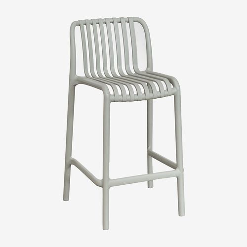 Pack De 2 Tabourets Hauts Empilables Wendell Vert Kaki 65 Cm