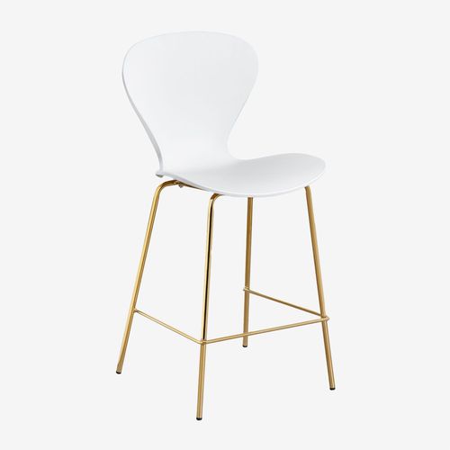 Pack De 2 Tabourets Hauts Uit Blanc Dor 66 Cm