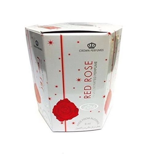 Pack De 6 Musc Parfum Al Rehab Red Rose 6ml 100% Huile