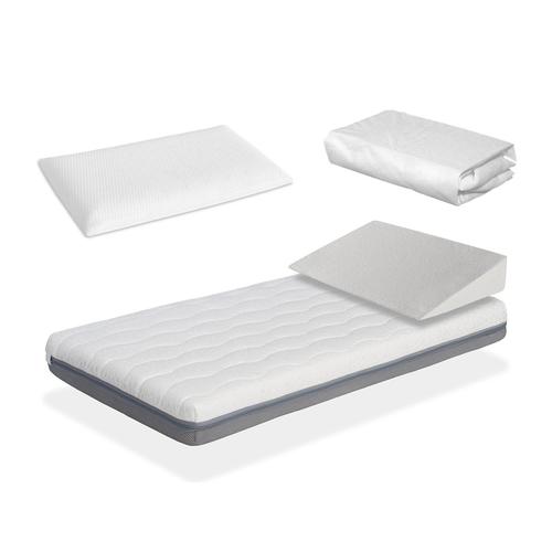 Pack Matelas  Mmoire Kala 70x140 H11cm+ Plain Inclin + Protge Matelas 70x140 + Oreiller  Mmoire