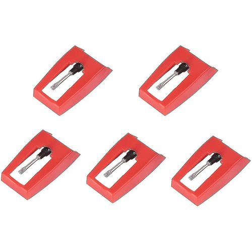 Pack Of 5 Diamond Point Needles Compatible With Record Players Crosley, Ion, Jensen, Bush And Teac