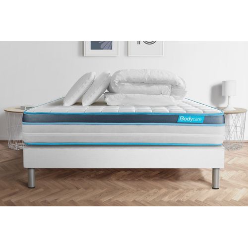 Pack Perform 140x190 Mousse A Memoire De Forme Profizone 5 Zones Ultra Epaisseur + Couette + 2 Oreillers