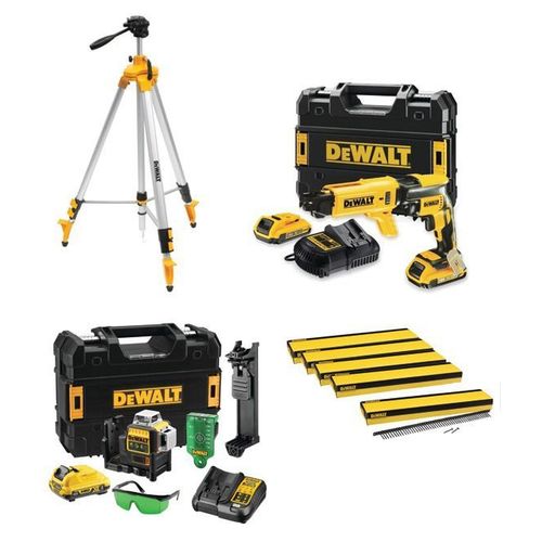 Pack Plaquiste Dewalt Dcf620d2k-Qw + Dce089d1g-Qw + De0733-Xj - Packplaquiste