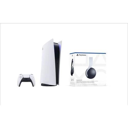 Pack Console Playstation 5 Standard Edition + Casque Ps5 Sony Pulse 3d Blanc