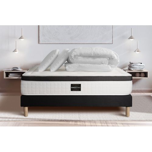 Pack Privilge 160x200 Memoire De Forme 5 Zones Sommier Noir