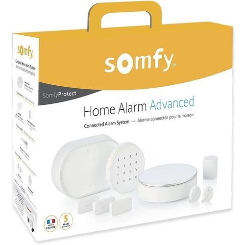 Somfy 1875259 - Home Alarm Advanced - Systme D'alarme Sans Fil Connect - Somfy Protect - Module Gsm - Compatible Avec Alexa, L'assistant Google Et Tahoma (Switch)