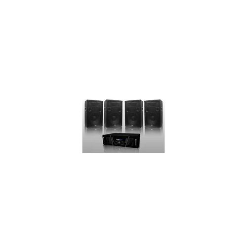 Pack Sono DJ ampli 1600 W + 4 HP 600W DJ-675-S