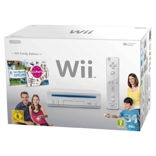 Nintendo Wii Family Edition Blanche Avec Wii Sports Et Wii Party