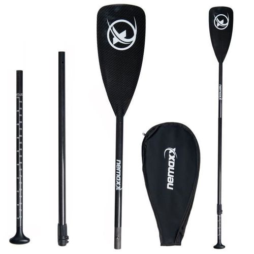 Pagaie Nemaxx Professional 100% Carbon Speed En 3 Pices Pour Sup - Paddle Board, Bateau, Kayak Et Cano - Extra Stable & Lger