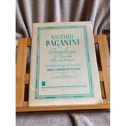 Paganini Terzetto Pour Violon Violoncelle Guitare Partition Ed. Zimmermann