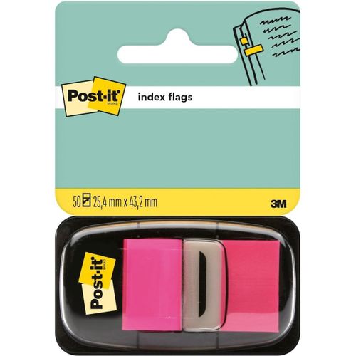 Page Markers,50 Bookmarks 25.4 Mm X 43.2 Mm,Pink-For Marking,Highlighting Or Coding Information