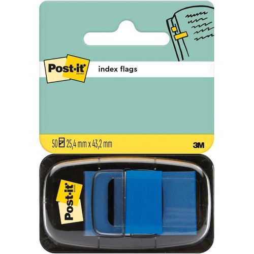 Page Markers,Medium,50 Bookmarks (25.4 Mm X 43.2 Mm) Blue-For Marking,Highlighting Or Coding Information