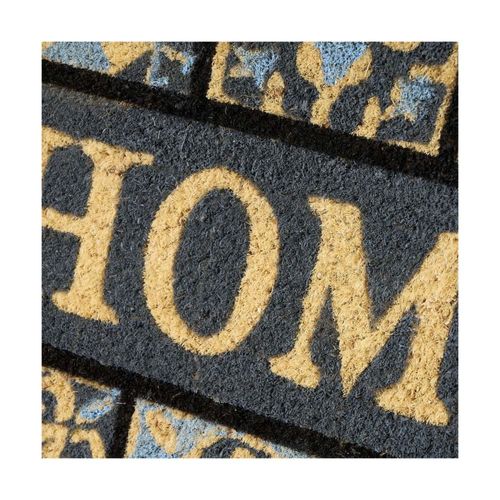 Paillasson Coco Faon Carreaux De Ciment Gris Home 60x40x1,5cm
