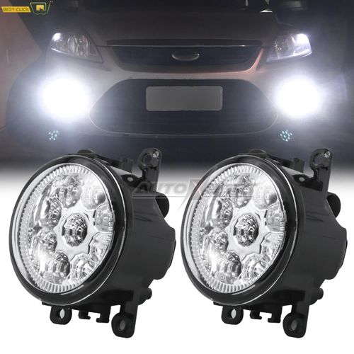 Paire Antibrouillard Lampes L'assemble Led Blanc Phare Avant Pour Renault Megane 2 3 Cc Duster Logan Fluence Koleos Kangoo Sandero