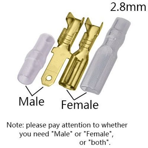 Paire De Patins  L'ancienne,100,2.8,4.8,6.3,Mm - Type Golden 2.8mm Sheath-100pcs Male