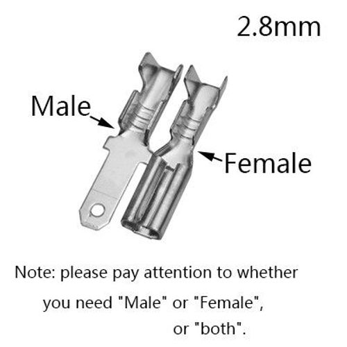 Paire De Patins  L'ancienne,100,2.8,4.8,6.3,Mm - Type Silver 2.8mm-100pcs Male