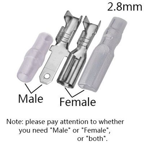 Paire De Patins  L'ancienne,100,2.8,4.8,6.3,Mm - Type Silver 2.8mm Sheath-100pcs Male