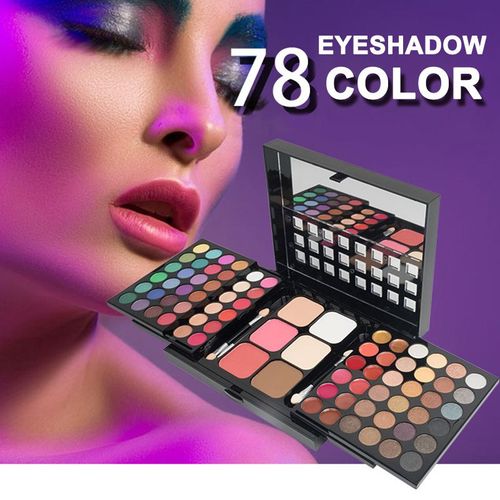 Palette De Maquillage De 78 Couleurs, Ombre  Paupires Mate, Poudre Soyeuse Durable, Correcteur, Gloss  Lvres