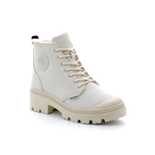 Palladium - Chaussures Montante  Fermeture clair Pour Femme Pallabase Nubuck Zip Wl - Blanc - 41