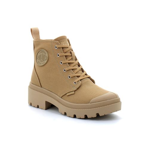 Palladium - Chaussures Montante Pour Femme  Fermeture Eclair Pallabase Twill - Marron - 37