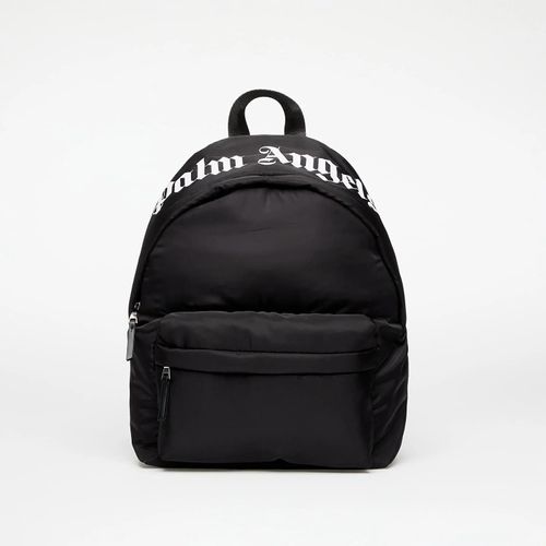 Palm Angels Kids Over Logo Big Backpack Black/ White Universal