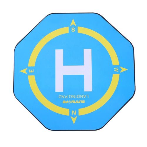 Palm Mini Parking Tablier Impermable Drone Terrain D'atterrissage Pad Pour Dji Spark Quadcopter Bleu