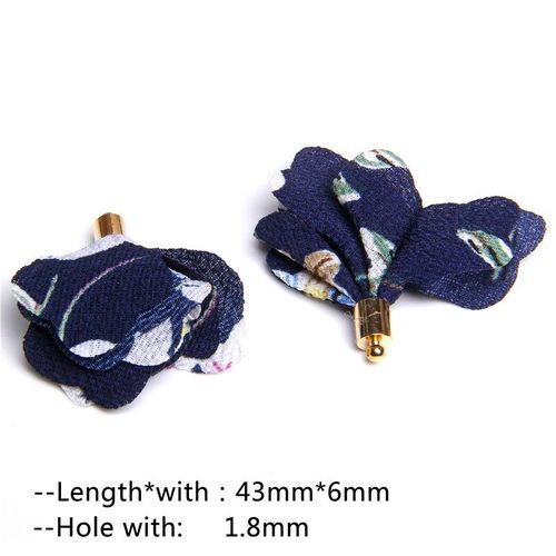 Pampilles De Fleurs En Tissu Faites  La Main Vintage, Porte-Cls, Sangles De Tlphone Portable, Boucle D'oreille, Pendentif, Bijoux, Bricolage Excutif, 10-20 Pices