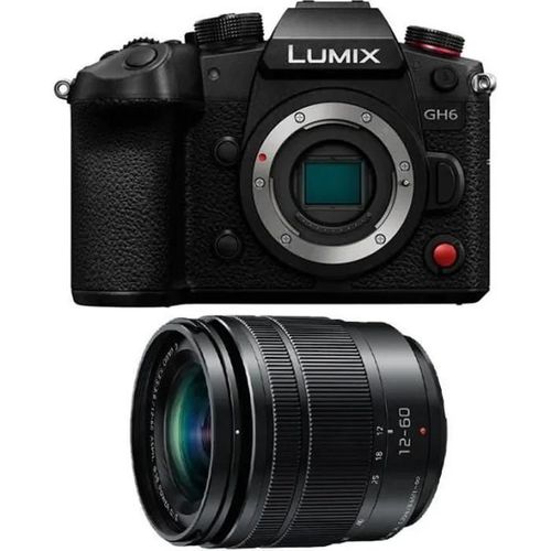 Panasonic Lumix Gh6m | Hybride + Objectif Lumix 12-60mm, 25mp, Vido Illimite, 5.7k 60p, C4k 10bit, Prores, Slow Motion 4k 120p
