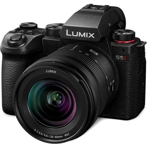 Panasonic Lumix S5m2 | Hybride Plein Format + Objectif Lumix S 20-60mm F3.5-5.6 24mp, Af Phase, Double Stab.,Vido 6k 10b,Raf. 30ips