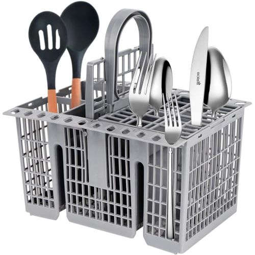 Panier  Couverts de Remplacement pour Lave-Vaisselle Compatible avec Hotpoint C00386607,BF41,BF50B,BF50W,BLT64A,99673-8729,C00257140