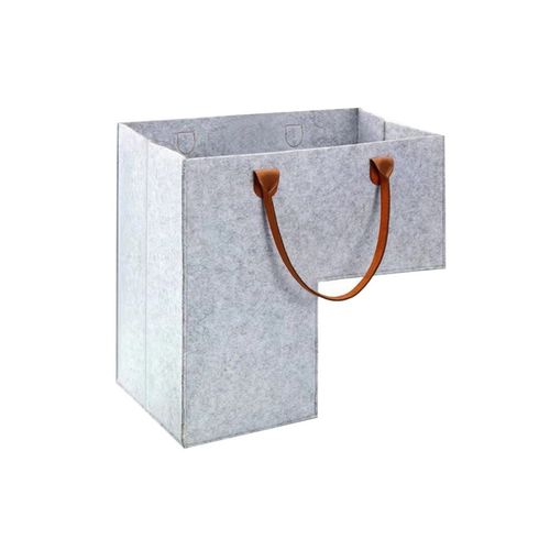 Panier D'escalier Pliable, 1 Pice, Sac De Rangement Pour Marches D'escalier, Organisateur Avec Poigne-Gris