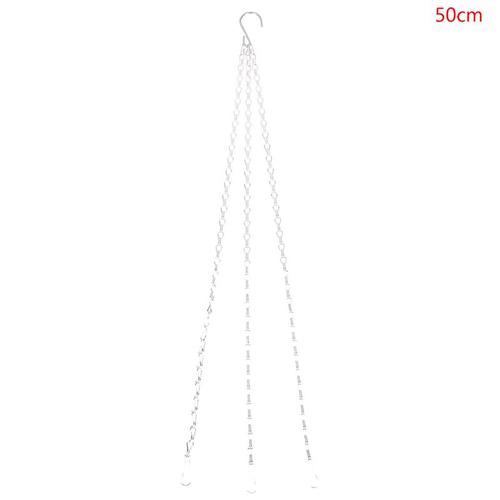 Panier Suspendu En Imitation Rotin, 1 Pice, 40/50cm, Chane De Pot De Fleur Avec 3 Crochets Chanes, Bassin De Croissance De Plantes, Dcor De Jardin De Maison