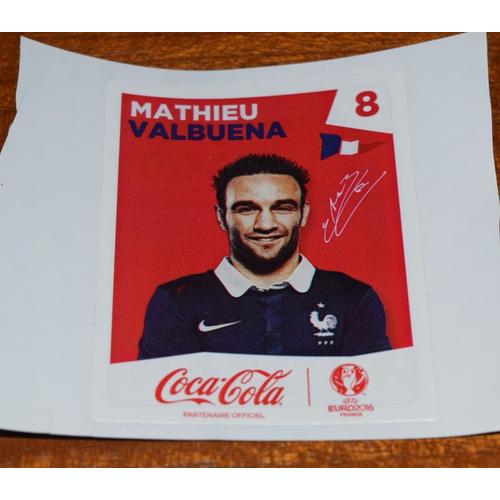 Panini Foot Uefa Euro France 2016 (Sticker Coca Cola) Mathieu Valbuena